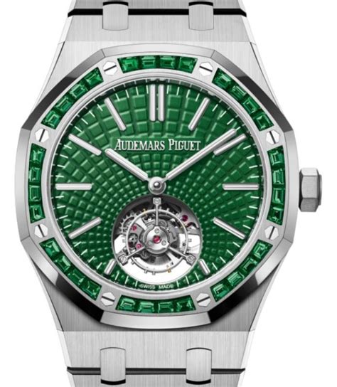 audemars piguet emerald green|Audemars Piguet green dial.